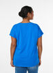 Kort&aelig;rmet t-shirt i bomuldsblanding, Bl&aring;, Model image number 2