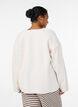 L&oslash;s cardigan med lommer, Vanilla, Model image number 2