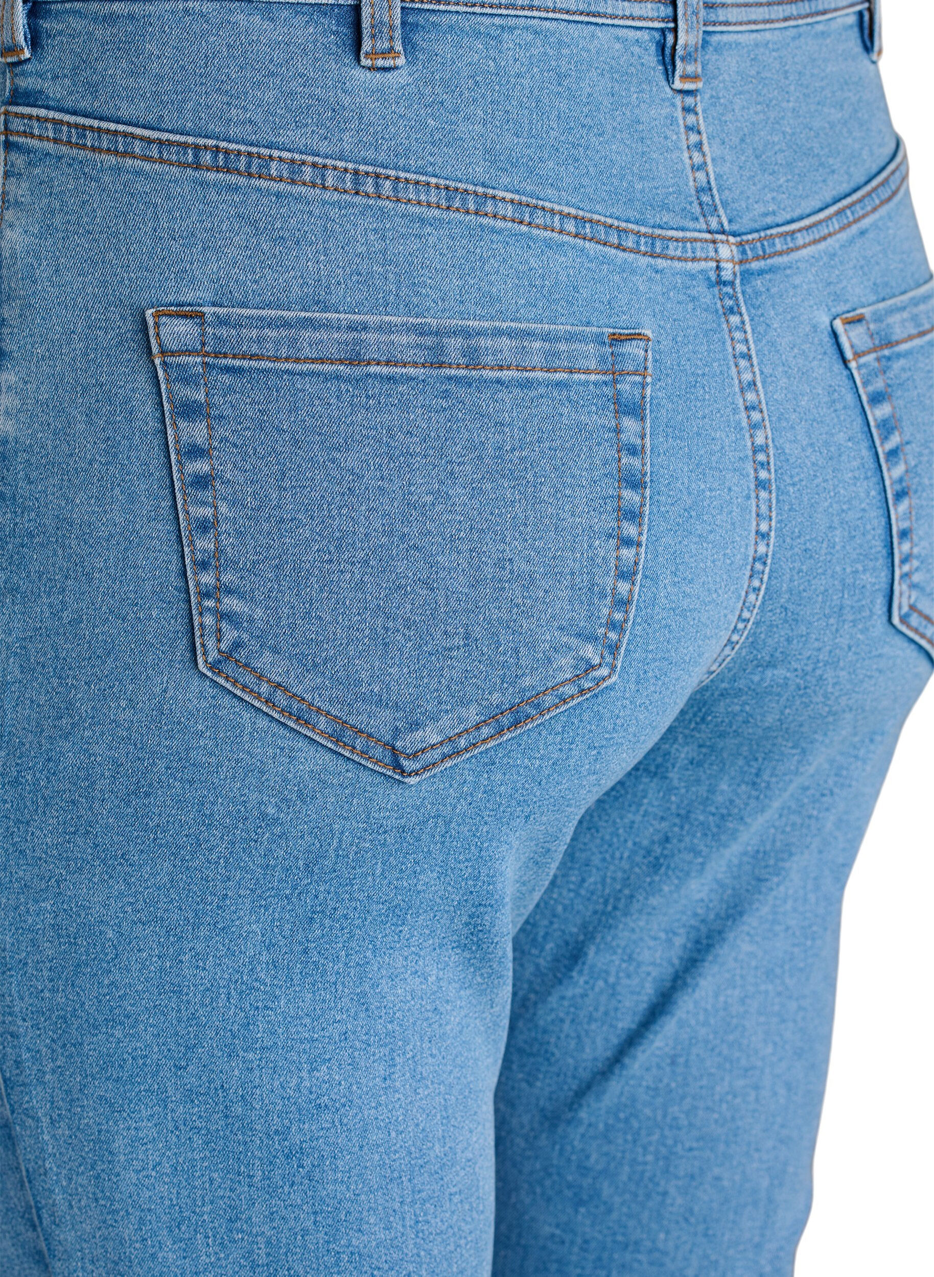 Zizzi Jeans med super slim fit, Bl&aring;, Packshot image number 3