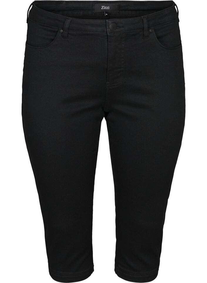 for ikke at nævne Smadre mentalitet Højtaljede Amy capri jeans med super slim fit - Sort - Str. 42-60 - Zizzi