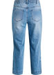 Cropped Kiana jeans med straight fit og knapdetaljer, Bl&aring;, Packshot image number 1