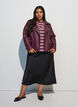 Satin midi-nederdel, Sort, Model image number 1