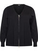 Cardigan med 2-vejslynl&aring;s, Sort, Packshot image number 0