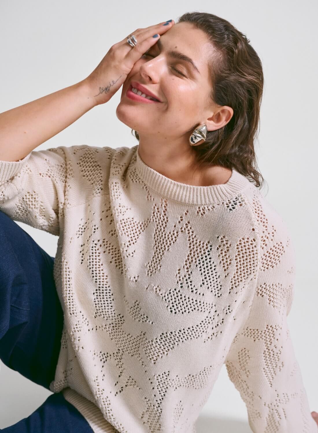 Zizzi Strik med store detaljer, , Model