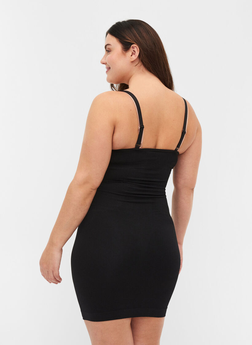 Shapewear torsette med tynde stropper, Sort, Model image number 1