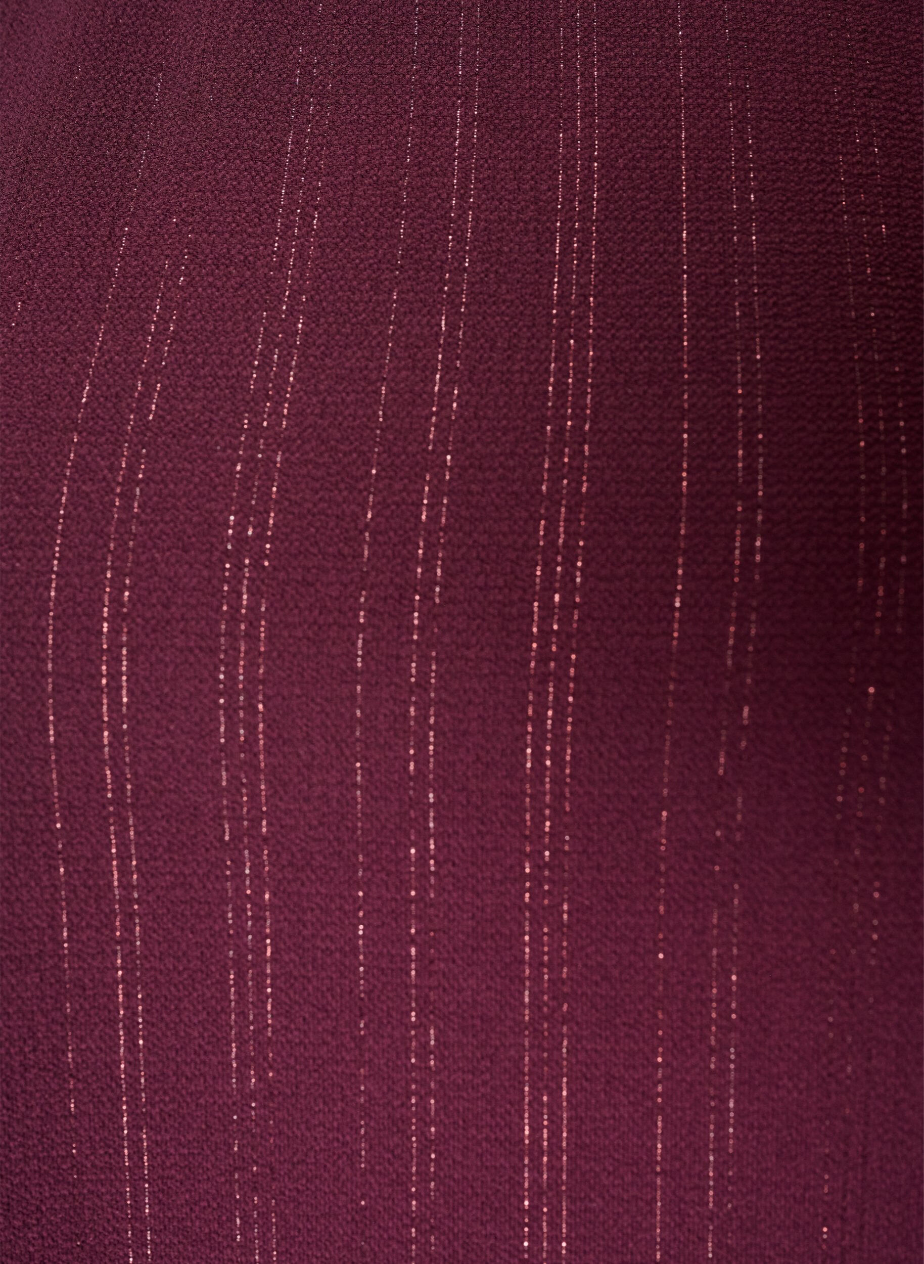 ZizziBluse med glimmer, R&oslash;d, Packshot image number 2