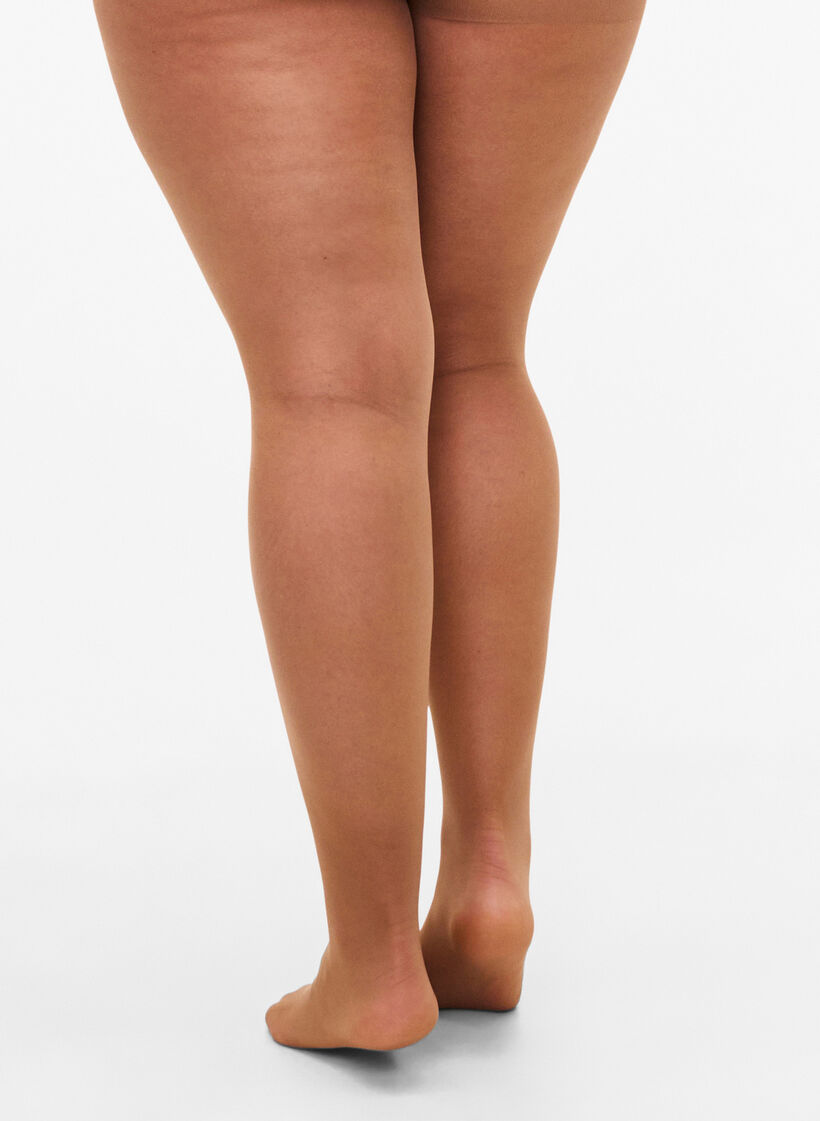 Sun tan str&oslash;mpebukser i 25 denier, Beige, Model