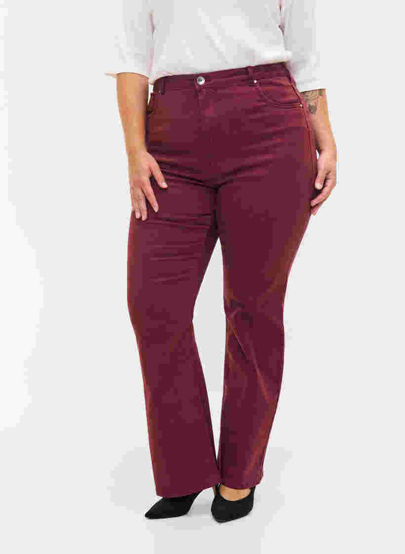 Flared jeans med ekstra høj talje, Port Royale, Model image number 2