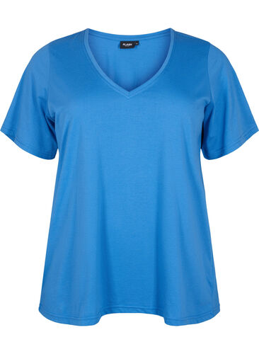 FLASH - T-shirt med v-hals, Ultramarine, Packshot image number 0