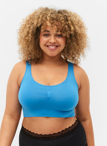 Seamless bh top, Cendre Blue, Model image number 0