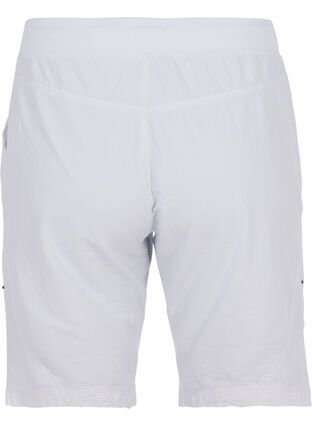 Løse shorts i bomuld, Bright White, Packshot image number 1