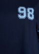 Kort t-shirtkjole med sporty detaljer, Bl&aring;, Packshot image number 2