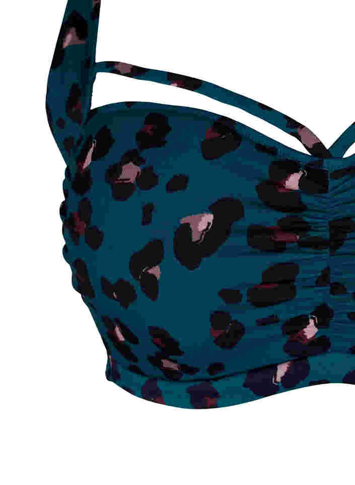 Bikini bh med drapering og string , Leopard, Packshot image number 2