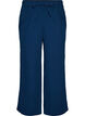 L&oslash;se pyjamasbukser i bomuldsmusselin, Bl&aring;, Packshot image number 0