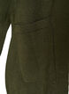 Lang strikcardigan i viskosemix, Gr&oslash;n, Packshot image number 3