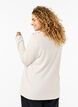 Bluse med pynteknapper , Beige, Model image number 2