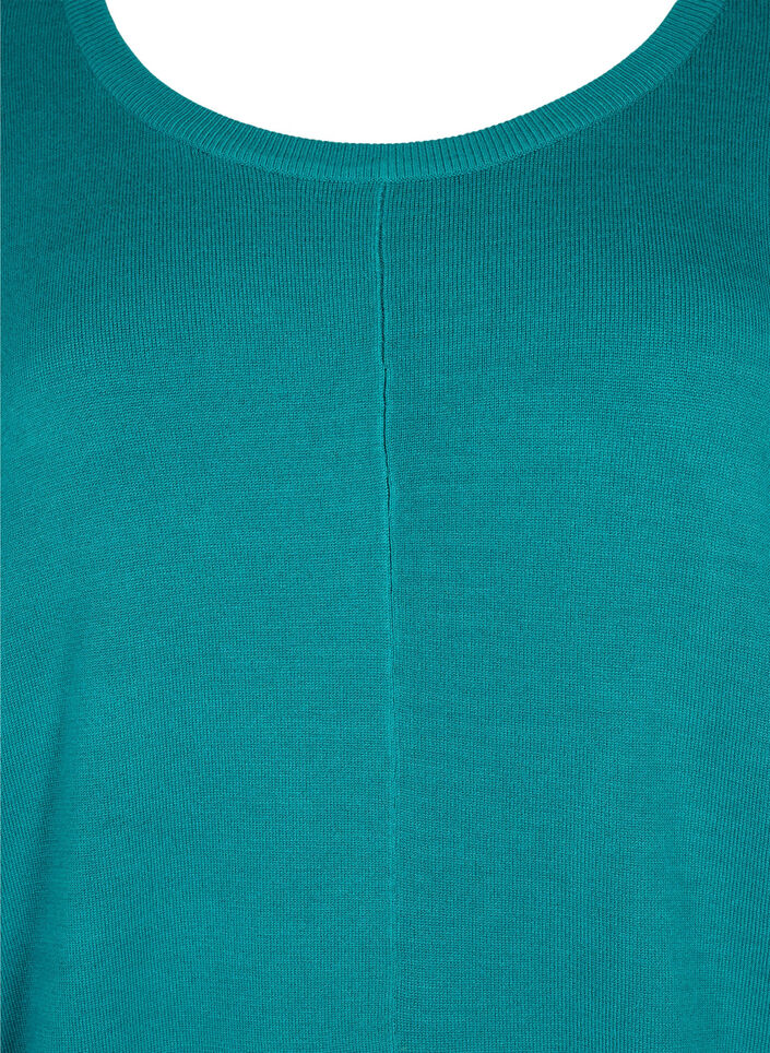 Strikket tunika i viskoseblanding, Deep Lake, Packshot image number 2