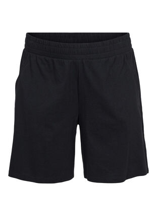 Løse shorts med lommer, Black, Packshot image number 0