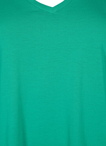 Kortærmet t-shirt med v-udskæring, Simply Green, Packshot image number 2