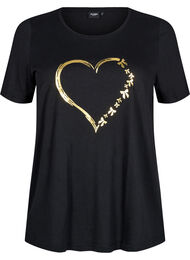 FLASH - T-shirt med motiv, Sort