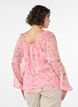 Chiffonbluse med blomster og lange &aelig;rmer , Lyser&oslash;d, Model image number 2