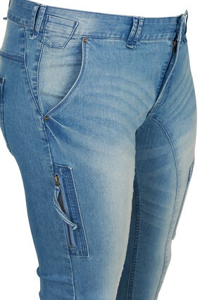 Ekstra slim fit Sanna jeans, Light blue denim, Packshot image number 2