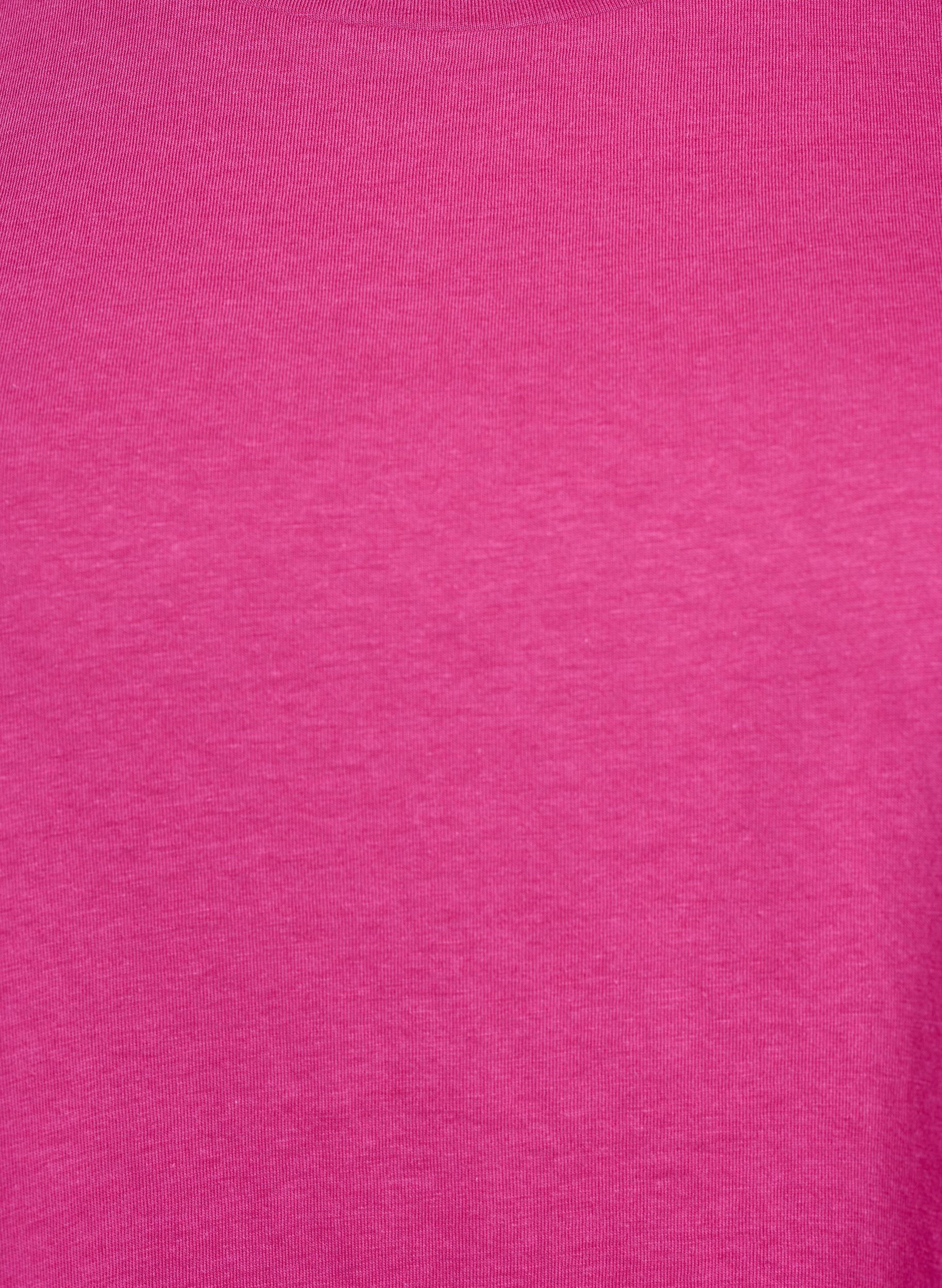 ZizziKort&aelig;rmet t-shirt i bomuldsblanding, Lyser&oslash;d, Packshot image number 2