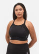 CORE, SUPER HIGH, SPORTS BRA - Sports bh med justerbare skulderstropper, Black, Model image number 0