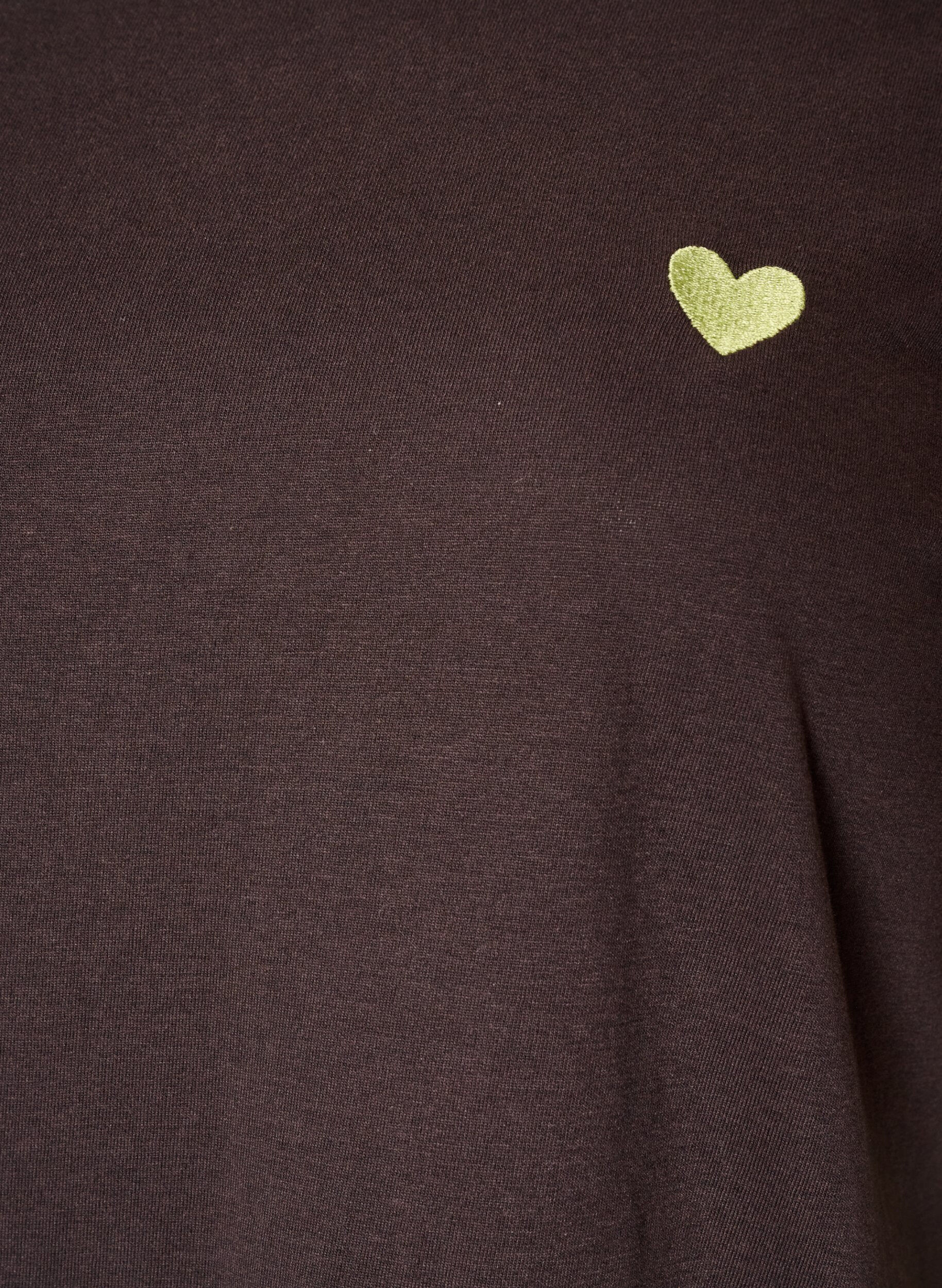 ZizziT-shirt med motiv, Brun, Packshot image number 2