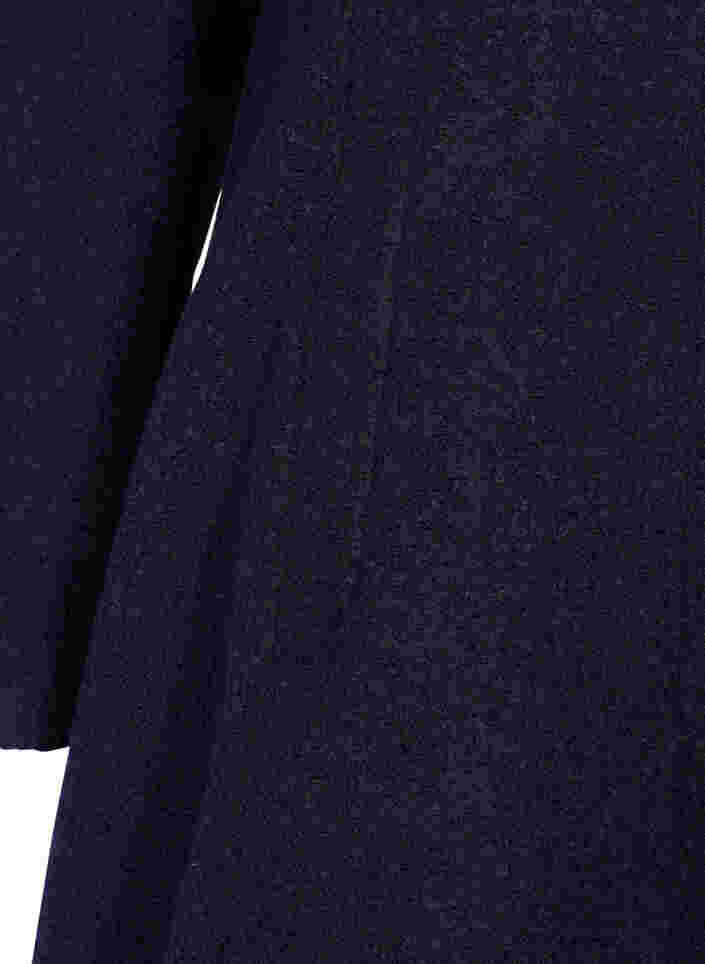 Frakke med hætte og a-shape, Night Sky Mel., Packshot image number 3