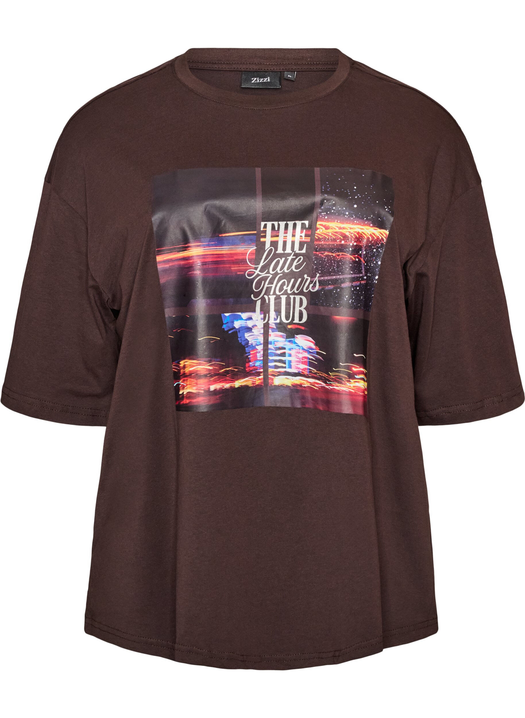 Oversized T-shirt med stort fotoprint