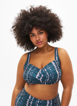 Printet bikini overdel, Tie Dye AOP, Model image number 0