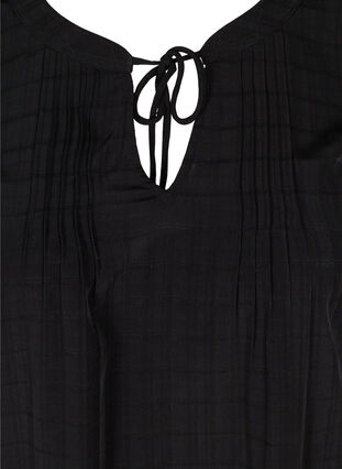 Ærmeløs top med bindedetalje , Black, Packshot image number 2