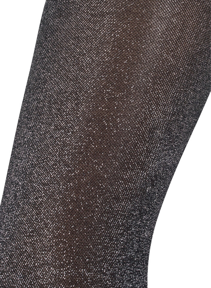 Glimmer str&oslash;mpebukser i 50 denier, Sort, Packshot image number 1
