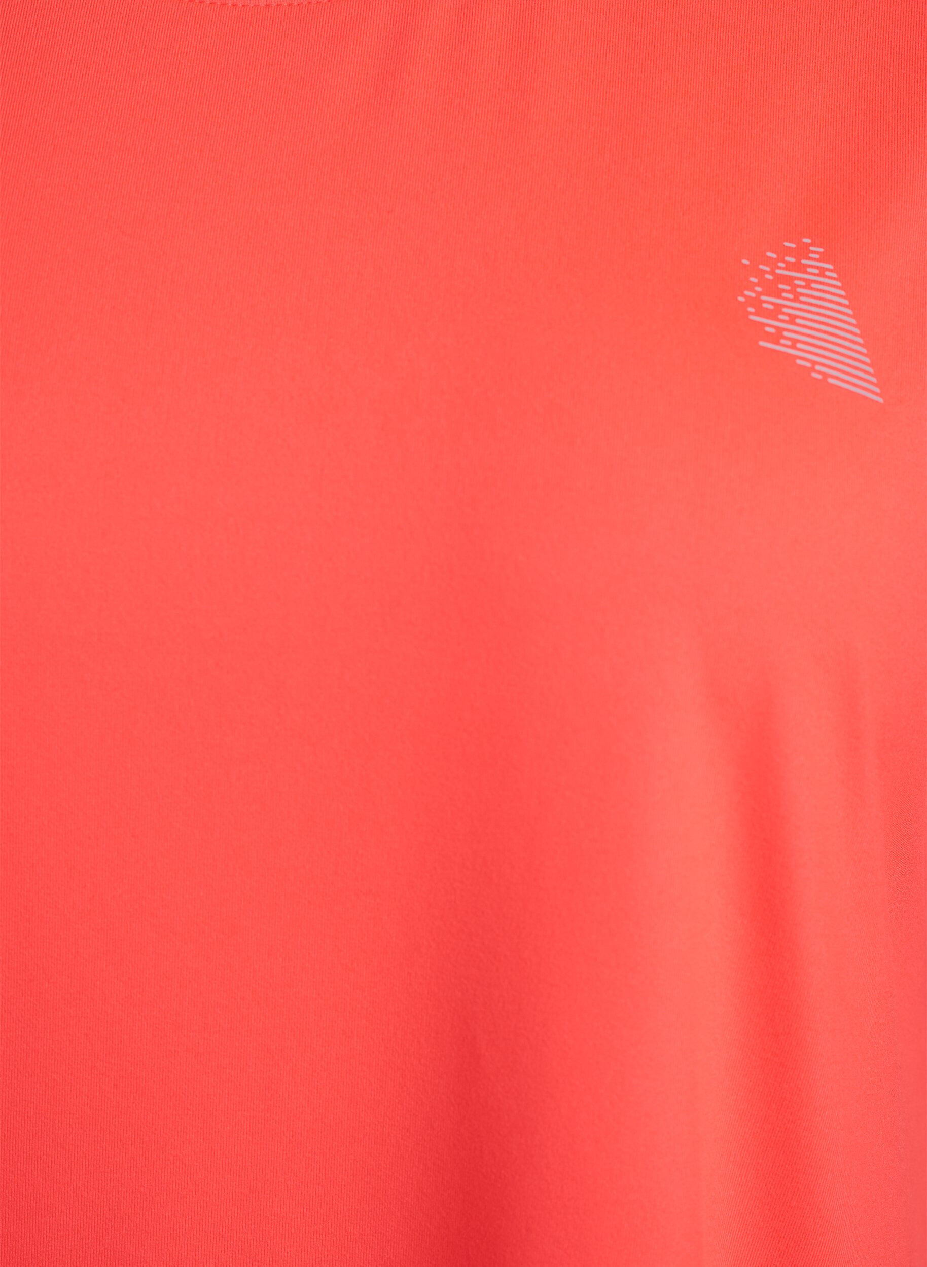 ZizziEnsfarvet tr&aelig;nings t-shirt, Orange, Packshot image number 2