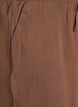 Culottebukser i bomuldsmusselin med høj talje, Brun, Packshot image number 2