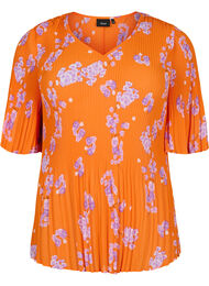Blomstret bluse i pliss&eacute;, Exuberance Flower