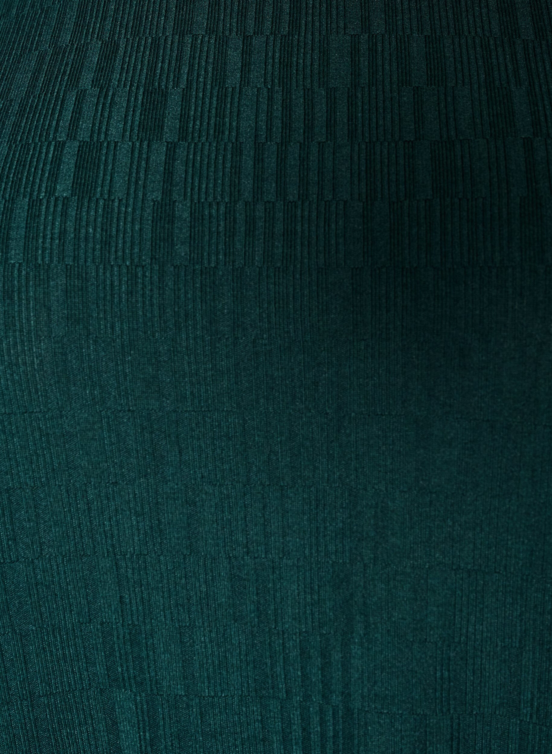 ZizziBluse med struktur og 3/4 &aelig;rmer, Gr&oslash;n, Packshot image number 2