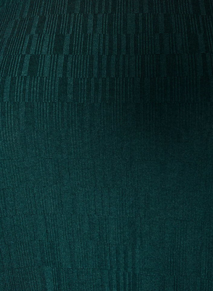 Bluse med struktur og 3/4 &aelig;rmer, Gr&oslash;n, Packshot image number 2