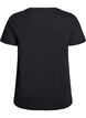 Jule t-shirt i &oslash;kologisk bomuld, Sort, Packshot image number 1