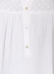 Bluse i bomuldsmusselin med broderi anglaise, Hvid, Packshot image number 2