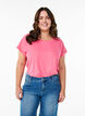 Kort&aelig;rmet t-shirt i bomuldsblanding, Lyser&oslash;d, Model image number 0