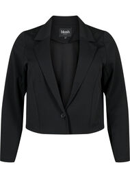 Kort blazer med knap, Black