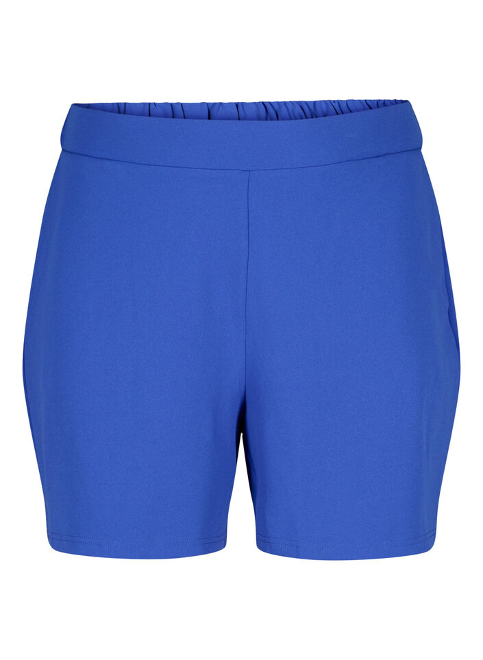 FLASH - Løse shorts med lommer, Blå, Packshot image number 0