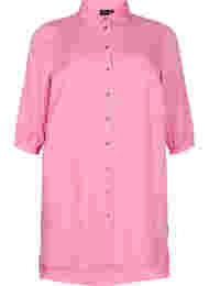 Lang skjorte med 3/4 ærmer i lyocell (TENCEL™), Rosebloom