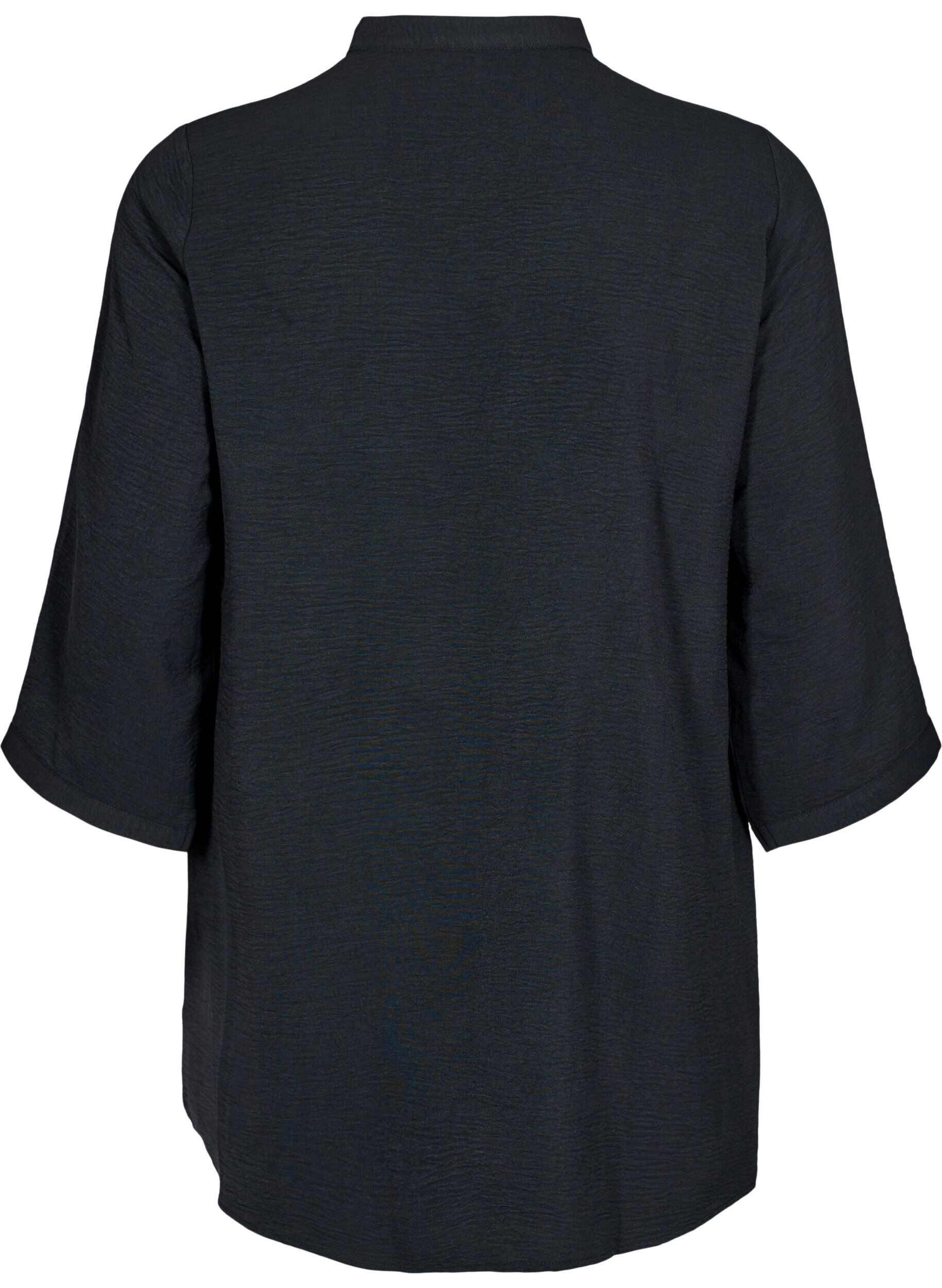 ZizziTunika med 3/4 &aelig;rmer, Sort, Packshot image number 1