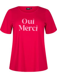 FLASH - T-shirt med motiv, Rød