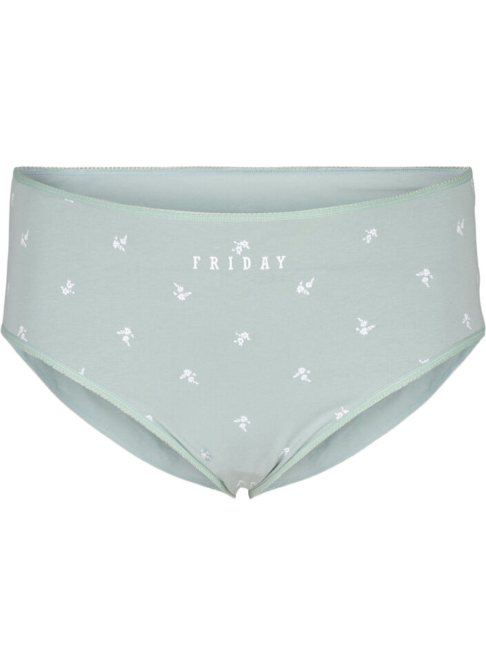 7-pak trusse med regulær talje , Grøn, Packshot image number 3