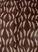 Bluse med all-over print og kort knapstolpe, Brun, Packshot image number 2