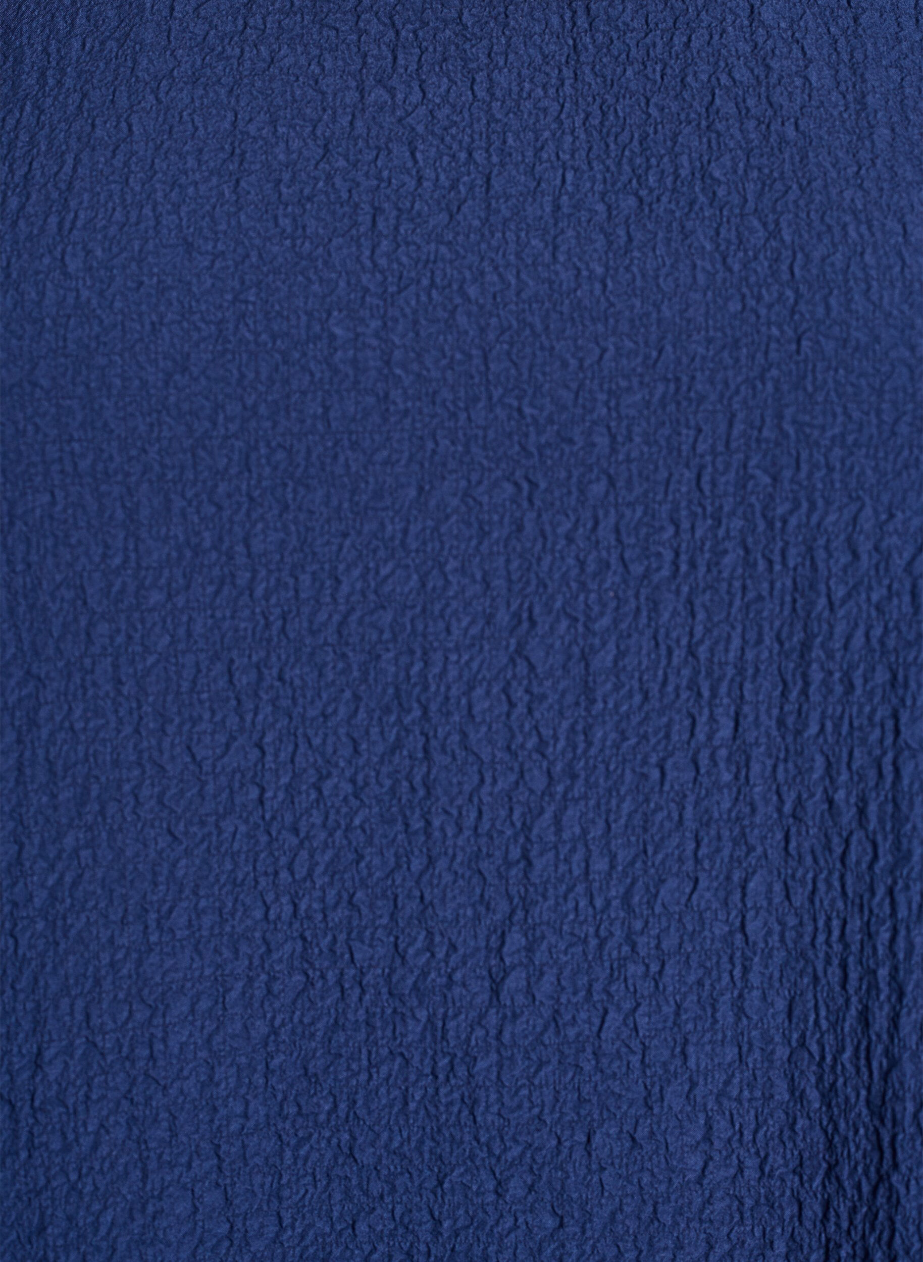 ZizziKort kjole med kr&oslash;llet struktur og korte &aelig;rmer, Bl&aring;, Packshot image number 2